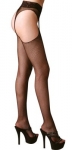 Fishnet Suspender Pantyhose With Lace Trim