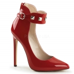 5" Stiletto Pump With Studded Ankle Strap